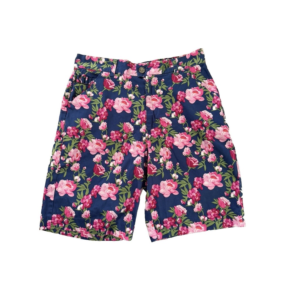 Royal and Awesome Women's Size 30 Floral‎ Print Golf Shorts 10"
